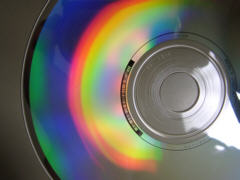 rainbow colors on CD
